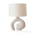 Resin Special Base Fabric Shade Table Lamp